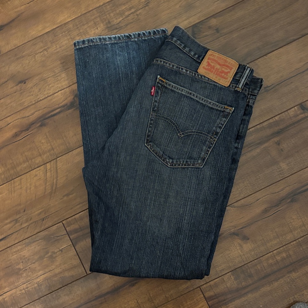 Levi's Men's Dark Blue Straight Jeans